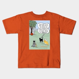 Cat Burglar Kids T-Shirt